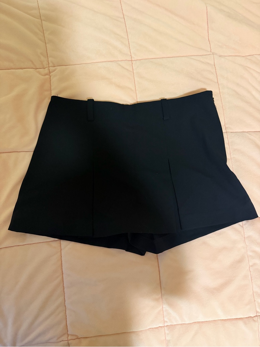 H&M Black Tailored Skort Shorts